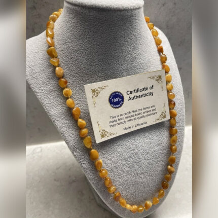 Yetişkin Şifa Kaynağı Orijinal Sertifikalı Damla Kehribar Kolye