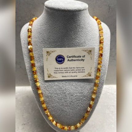 Yetişkin Şifa Kaynağı Orijinal Damla Kehribar Kolye Küp Kesim Küp 14gr