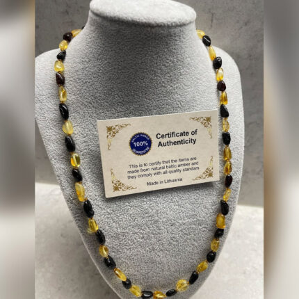 Yetişkin Şifa Kaynağı Sertifikalı Damla Kehribar Kolye