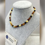 Bebek Şifa Kaynağı Orijinal Sertifikalı Multicolor Damla Kehribar Kolye - Görsel 2