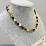 Bebek Şifa Kaynağı Orijinal Sertifikalı Multicolor Damla Kehribar Kolye - Görsel 3