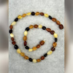 Bebek Şifa Kaynağı Orijinal Sertifikalı Multicolor Damla Kehribar Kolye - Görsel 4