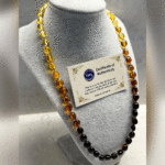 Multicolor Süzme Damla Kehribar Yetişkin Kolye