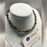 Bebek Şifa Kaynağı Orijinal Sertifikalı Fosilli Damla Kehribar Bebek Kolyesi