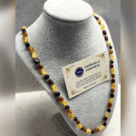 Cilasız Damla Kehribar Yetişkin Kolyesi