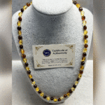 Yetişkin Şifa Kaynağı Orijinal Sertifikalı Çift Renkli Damla Kehribar Yetişkin Kolye - Görsel 2