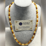 Yetişkin Şifa Kaynağı Orijinal Sertifikalı Elegan Damla Kehribar Yetişkin Kolye - Görsel 2