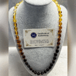 Yetişkin Şifa Kaynağı Orijinal Sertifikalı Multicolor Süzme Damla Kehribar Yetişkin Kolye - Görsel 2