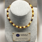 Bebek Şifa Kaynağı Orijinal Sertifikalı Elegan Damla Kehribar Bebek Kolyesi - Görsel 2