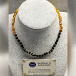 Bebek Şifa Kaynağı Orijinal Sertifikalı Multicolor Süzme Damla Kehribar Bebek Kolyesi - Görsel 2