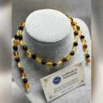 Yetişkin Şifa Kaynağı Orijinal Sertifikalı Çift Renkli Damla Kehribar Yetişkin Kolye - Görsel 3