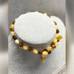 Bebek Şifa Kaynağı Orijinal Sertifikalı Elegan Damla Kehribar Bebek Kolyesi - Görsel 3