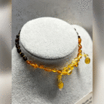 Bebek Şifa Kaynağı Orijinal Sertifikalı Multicolor Süzme Damla Kehribar Bebek Kolyesi - Görsel 3