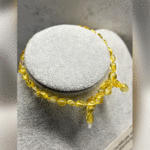 Bebek Şifa Kaynağı Orijinal Sertifikalı Sarı Damla Kehribar Bebek Kolyesi - Görsel 3