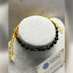 Çocuk Şifa Kaynağı Orijinal Sertifikalı Multicolor Damla Kehribar Çocuk Kolyesi - Görsel 3