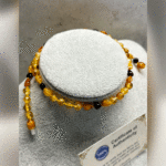 Çocuk Şifa Kaynağı Orijinal Sertifikalı Çiçek Damla Kehribar Çocuk Kolyesi - Açık - Görsel 3