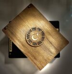 24 Ayar Altın Parçacıklı Uçak Camı Golden Rosary Özel Tasarım Ahşap Kutulu Tesbih - Görsel 6